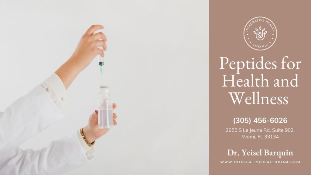 A dropper dispensing liquid illustrating how peptide treatments aid in healing and recovery.